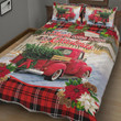 Christmas Red Truck Hearts Quilt Bed Set - TG1121TA