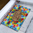 We Never Give Up Autism Puzzle Doormat - TG1221TA
