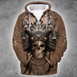 Skull Native Headdress Hoodie Zip Hoodie & Bomber - TA0122TA