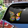 Butterfly Cross Flower Car Decal Sticker - TG0122OS