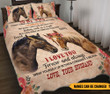 Couple Horses To my wife Quilt Bedding Set - TT0122TA