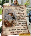 Couple Cowboy I Marry You Fleece Blanket - TT0122HN