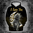 I love you to the moon and back Hoodie Zip Hoodie & Bomber - TT0122OS