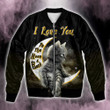 I love you to the moon and back Hoodie Zip Hoodie & Bomber - TT0122OS