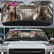 Horse Couple Car Sunshade - TG0222DT
