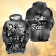 Faith Over Fear Jesus Maria Tshirt Hoodie Zip Hoodie & Bomber - TT0322HN