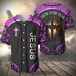 Purple - Jesus Faith Over Fear Baseball Jersey - TT0322TA