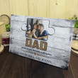 3D Puzzle Wooden Sign - Dad You Are the Piece That Holds Us Together - Best Father's Day Gift