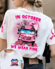 Ribbon Bus Halloween Wear Pink Breast Cancer T-shirt - TG0822OS