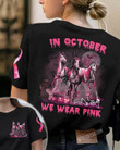 Halloween Horses Breast Cancer T-shirt - TG0822OS