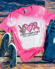 Peace Love Cure Breast Cancer T-shirt - TG0822TA