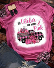 Pumpkin Truck Breast Cancer T-shirt - TG0822OS