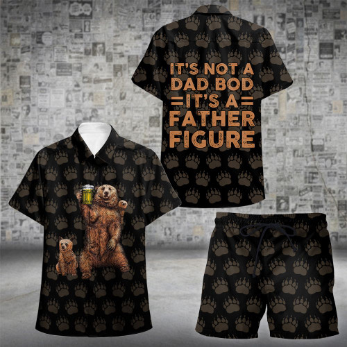 Father Figure (2 Kids) Hawaii Shirt and Short Set