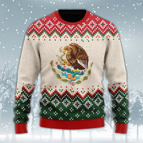Mexican Christmas Wool Sweater - PD0921HN