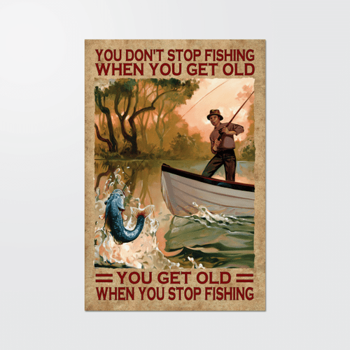 Don't stop fishing Poster - TT1121HN