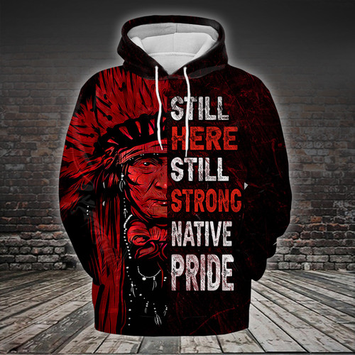 Native American Pride Hoodie, Zip Hoodie and Bomber - AD1221HN