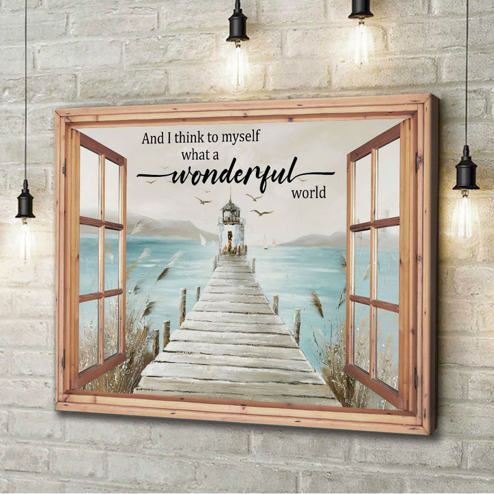 Lighthouse Deck Wonderful Canvas & Poster