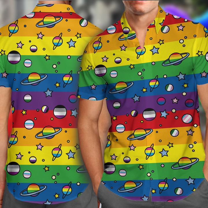 LGBT Galaxy Hawaii Shirt