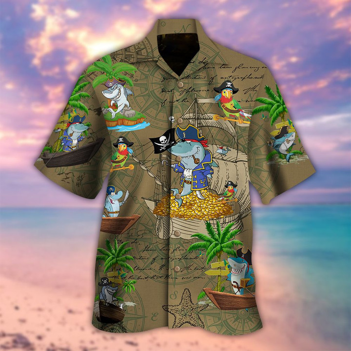 Pirate Shark Hawaii Shirt - TG0721DT