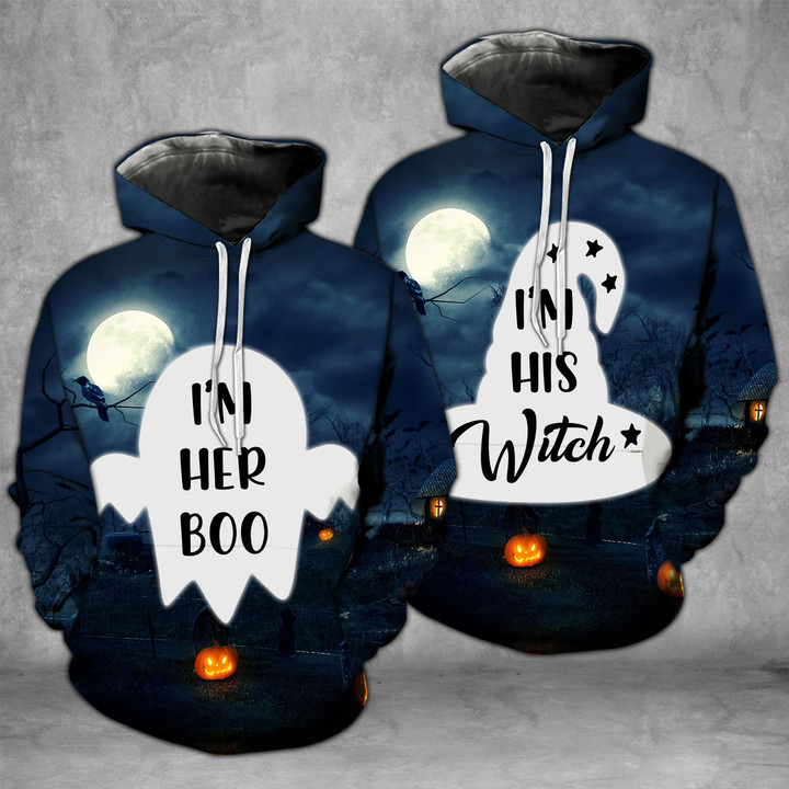 I'm Her Boo I'm His Witch Matching Hoodies - TG0721OS