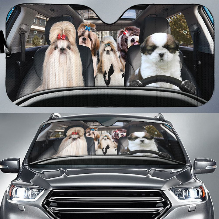 Shih Tzu Dog Family Car Sunshade - TG0721QA