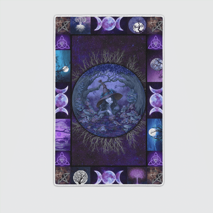 Witch Moon Purple Area Rug - TG0821TA