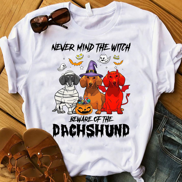 Beware of the Dachshund Halloween TShirt and Hoodie - NH0921HN