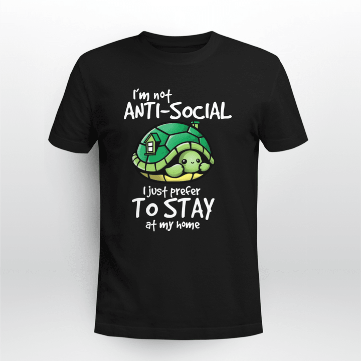 Anti-social turtle T-shirt - HN1121QA