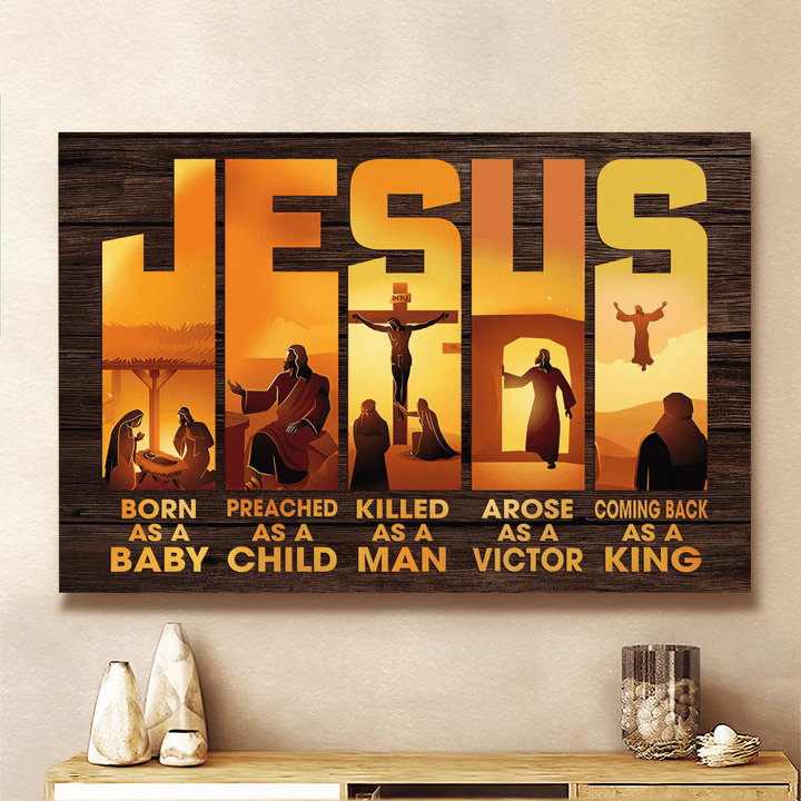Jesus Born - Coming Back Canvas & Poster - TG1221HN