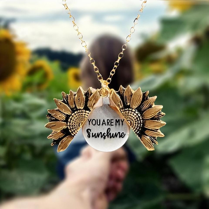 [Tiktok Trending] "You Are My Sunshine" Sunflower Necklace