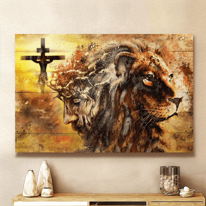 Jesus And Lion Canvas - TT0122OS