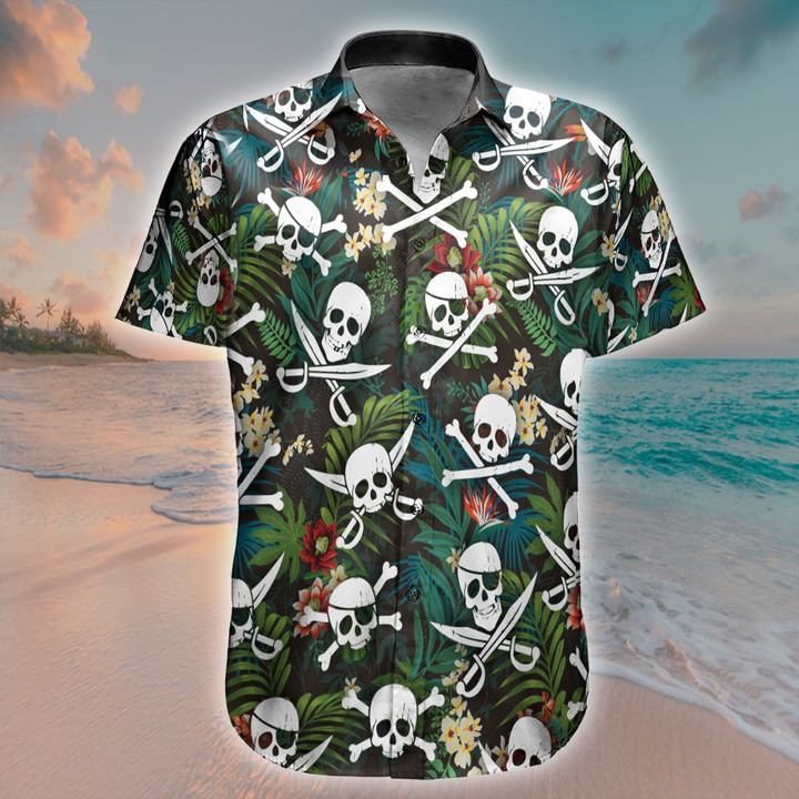Skull Pirate Hawaii Shirt - TT0222DT