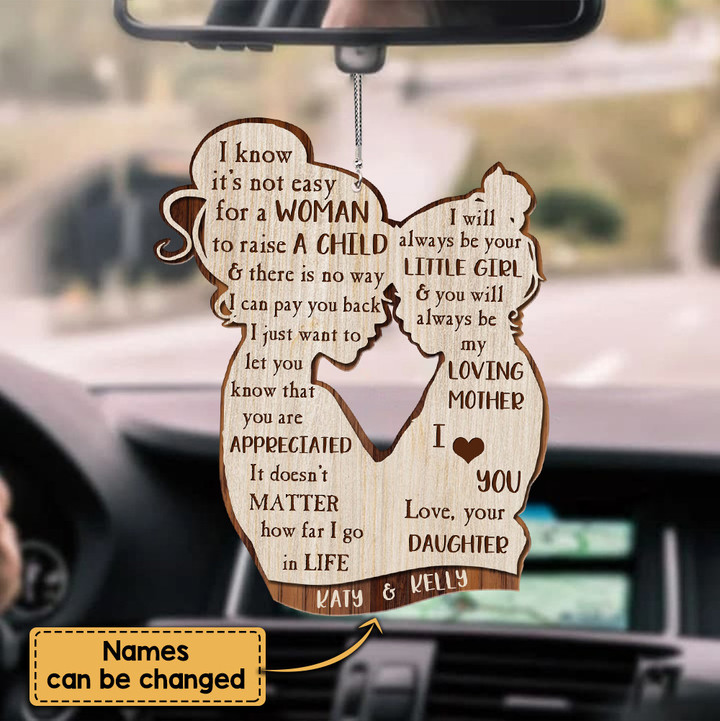 Mom And Daughter Car Ornament - Personalized Ornament - TT0322HN