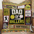 Baseball And Softball Dad Quilt Blanket DHC1102205TD
