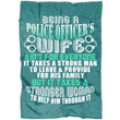 A Police Officer S Wife CLM2312027S Sherpa Fleece Blanket