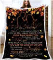 Autumn To My Husband Look Right Beside You CL29110052MDF Sherpa Fleece Blanket