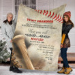 Baseball Grandson To My Grandsond Blanket Gifts For Holidays Bsb CL11120177MDF Sherpa Fleece Blanket