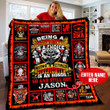 60 Retired Firefighter Personalized Quilt Blanket BBB030624SM