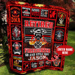 60 Retired Firefighter Personalized Quilt Blanket BBB030623SM