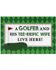 A Golfer And His Teerrific Wife Doormat DHC0706781