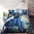 Beautiful Witch And Black Cat Halloween NI2208007DT Bedding Set
