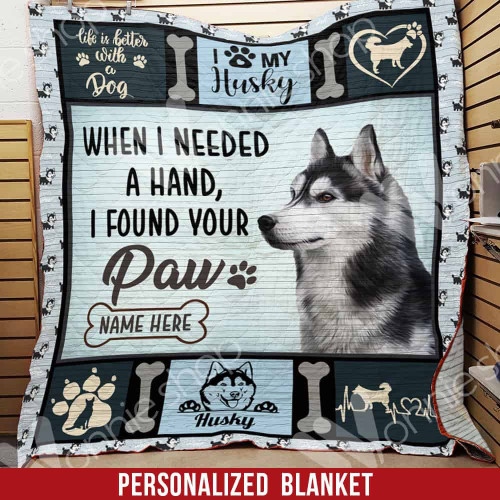 Personalized Husky Quilt Blanket DHC0602639TD