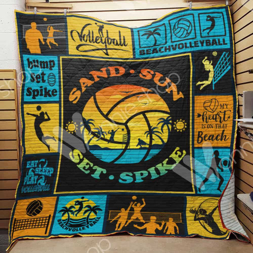 Beach Volleyball Quilt Blanket DHC1002759TD