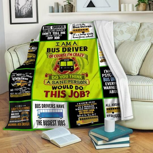 Bus Driver CLM02120457S Sherpa Fleece Blanket