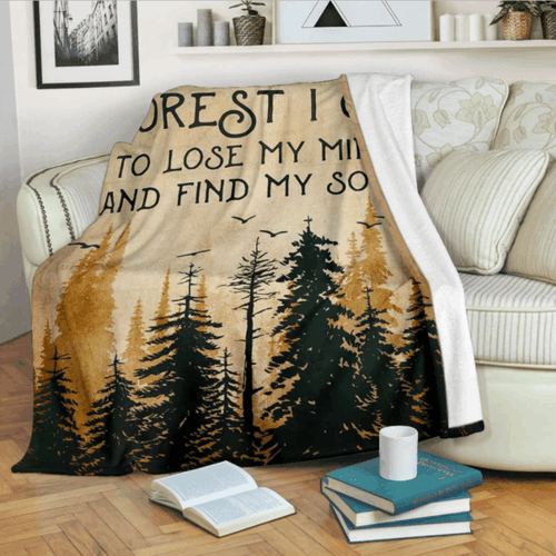 And Into The Forest Camping CLM02120083S Sherpa Fleece Blanket