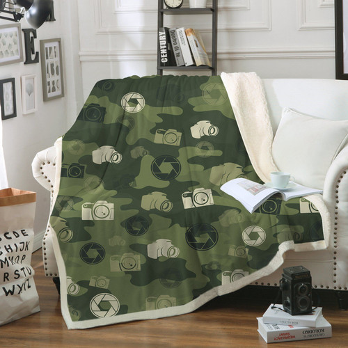 Camouflage Photography CLM1112070S Sherpa Fleece Blanket