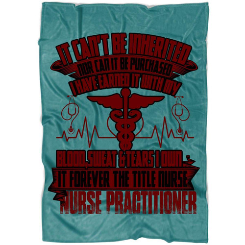 A Nurse Practitioner CLM2312025S Sherpa Fleece Blanket