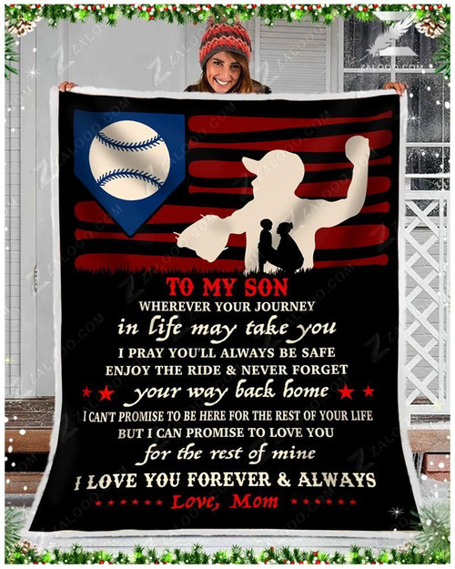 Baseball Son Mom Your Talent Is God S Gift To You CL29110057MDF Sherpa Fleece Blanket