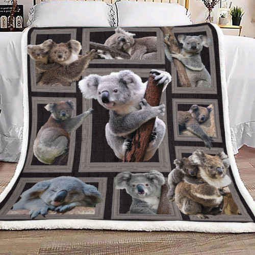 3d Huge Koala VT1601004S Sherpa Fleece Blanket