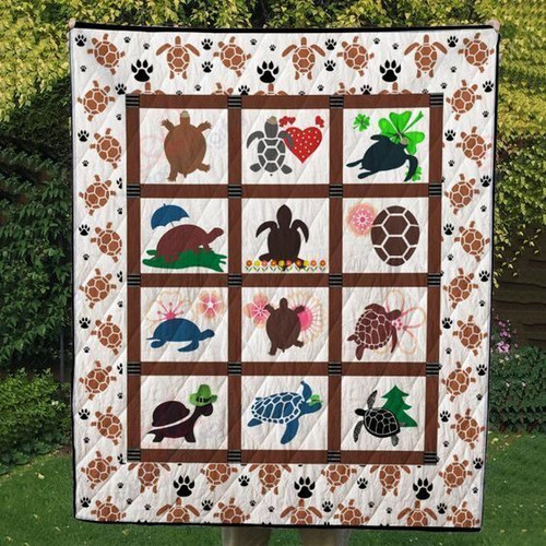 12 Months Of Turtle GS-CL-KC3006 Quilt Blanket
